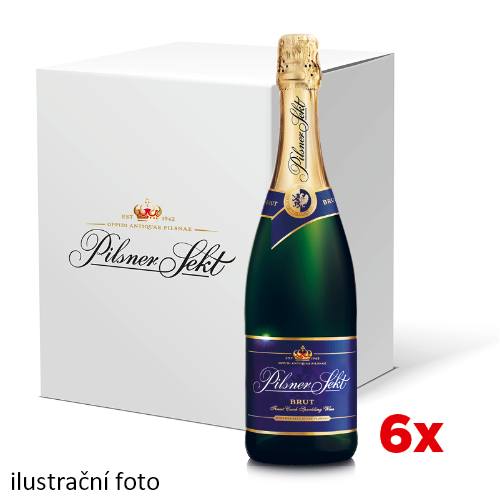 Pilsner Sekt brut 0,75 l - karton 6 ks